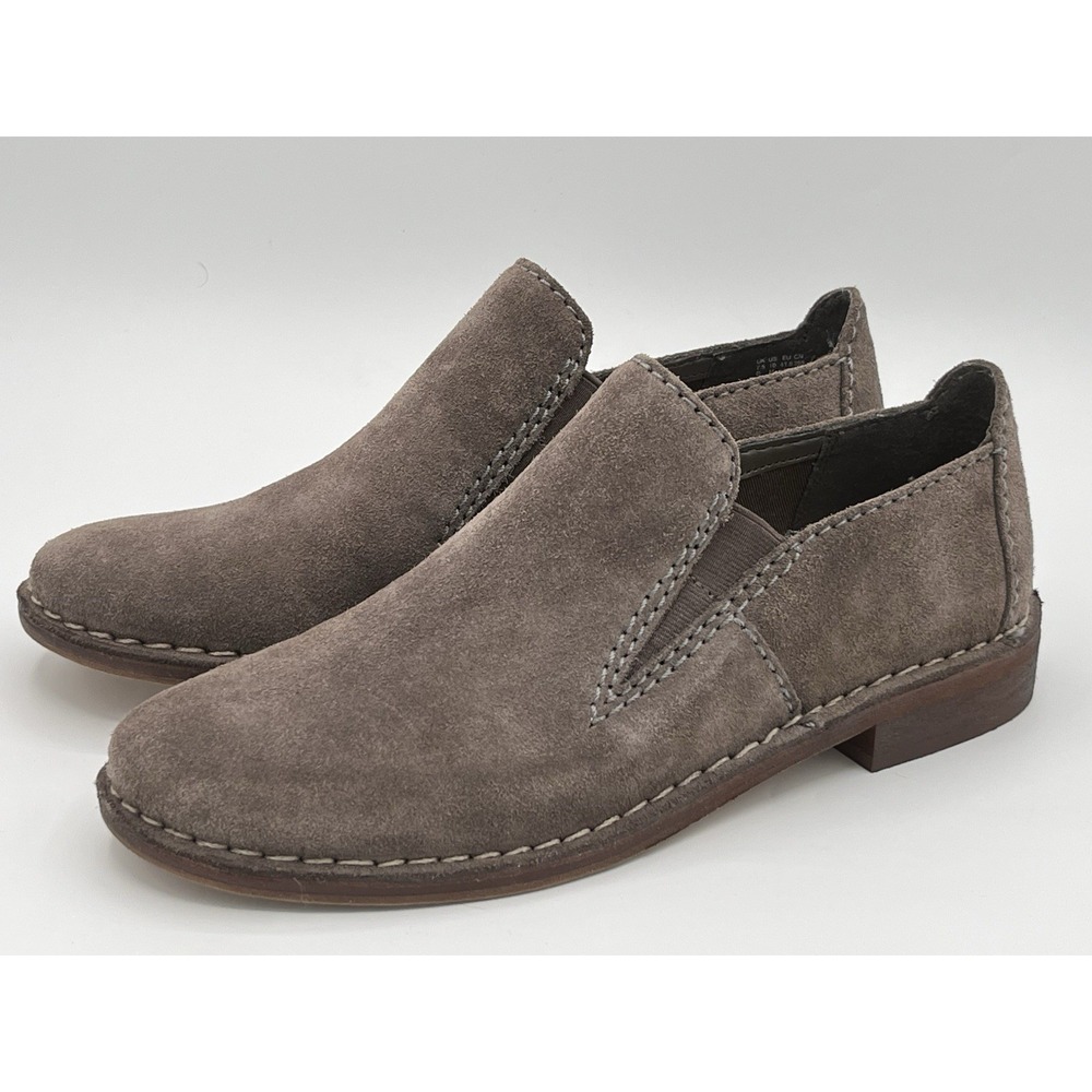 Clarks Somerset Cabaret City Brown Suede Loafer Womens Sz 10 Slip On Shoes EUC